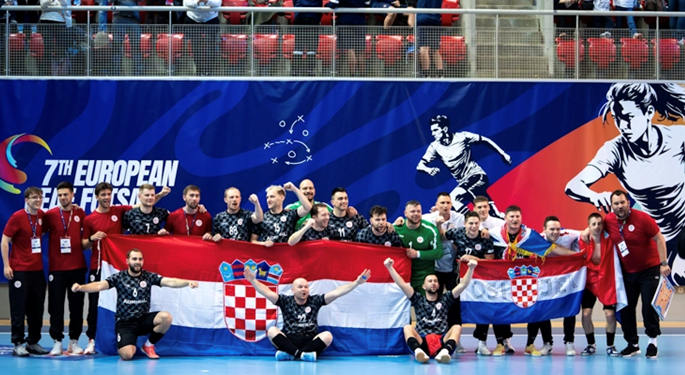 Croatian deaf futsal national team wins bronze medal at the European Championship
