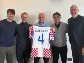 Pep Guardiola u Manchesteru ugostio delegaciju HNS-a i reprezentacije