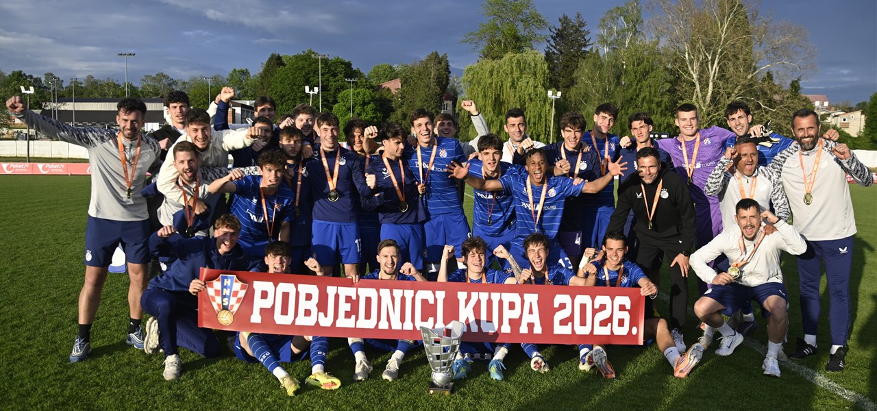 Juniori Dinama osvajači Hrvatskog nogometnog kupa