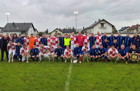 Reprezentacija veterana Hrvatske na proslavi 45 godina veterana NK Ivančica Ivanec