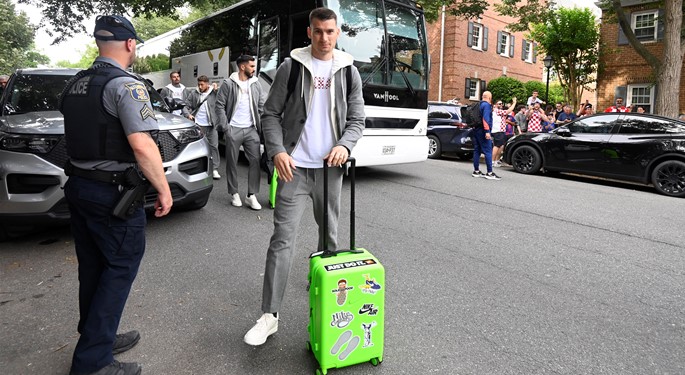 The Vatreni arrive at their base camp in Alexandria