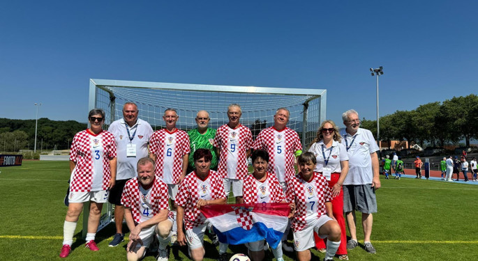 Croatian walking football team wins European Cup in Nyon