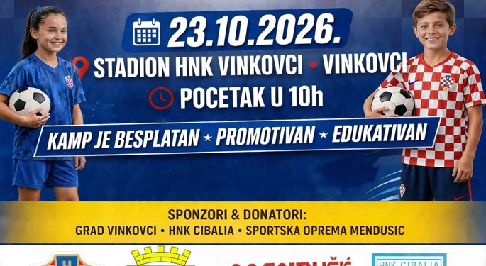 Vinkovci domaćin 32. nogometnog kampa djevojčica i dječaka nacionalnih manjina Hrvatske