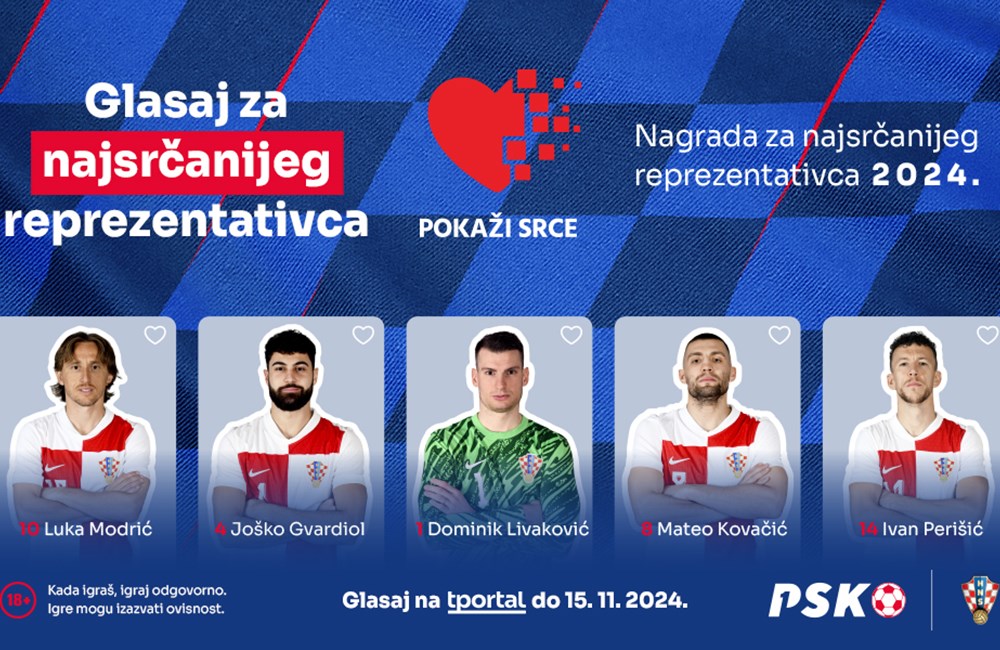 Glasajte za najsrčanijeg reprezentativca Hrvatske