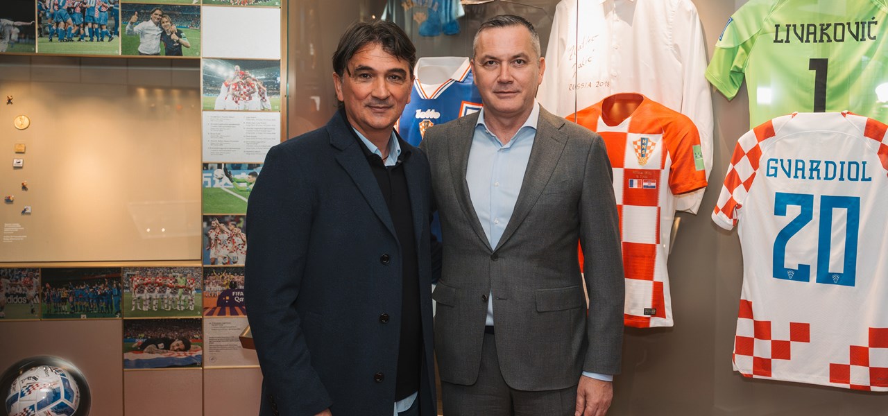 Kustić i Dalić na otvorenju stalnog postava Hrvatskog športskog muzeja