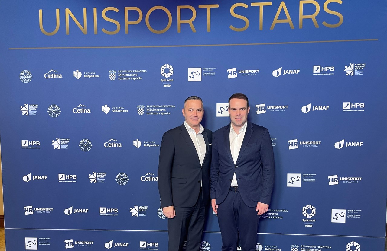 Kustić i Tomaško na svečanoj dodjeli nagrada UniSport Stars