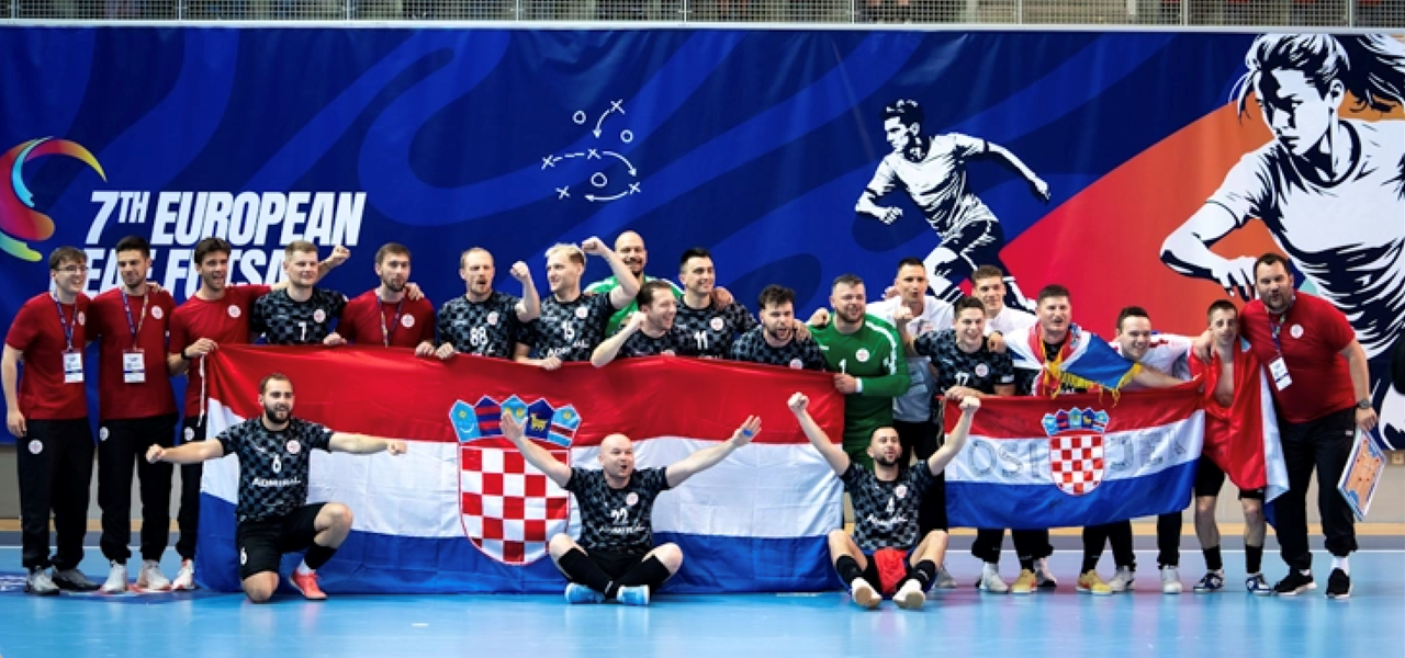Croatian deaf futsal national team wins bronze medal at the European Championship