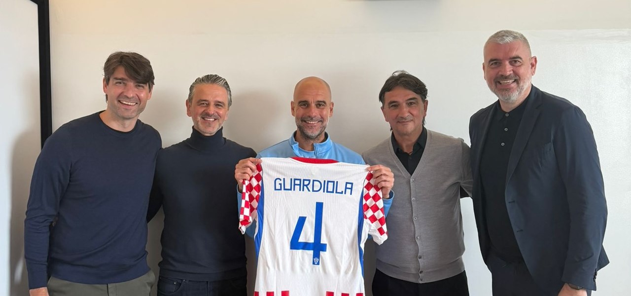 Pep Guardiola u Manchesteru ugostio delegaciju HNS-a i reprezentacije