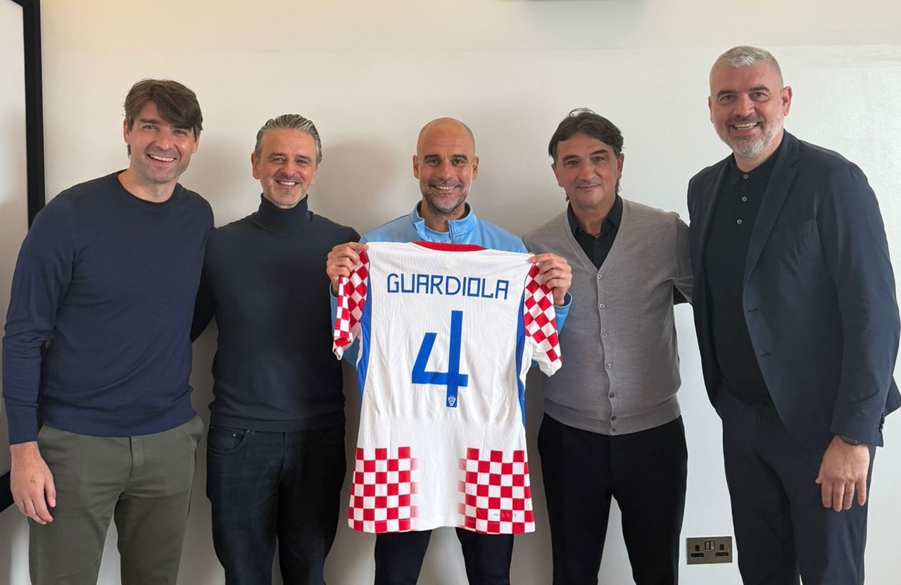 Pep Guardiola u Manchesteru ugostio delegaciju HNS-a i reprezentacije