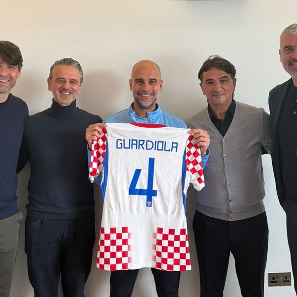 Pep Guardiola u Manchesteru ugostio delegaciju HNS-a i reprezentacije