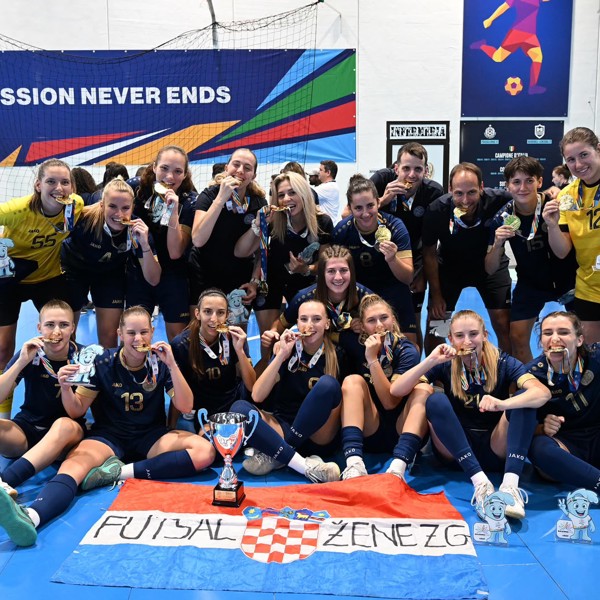 Ženska futsalska ekipa Sveučilišta u Zagrebu osvojila naslov europskih prvakinja